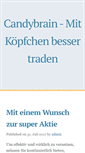 Mobile Screenshot of candybrain.de